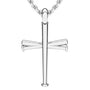 Five Tool Baseball Original Baseball Bat Cross Necklace | Stainless Steel