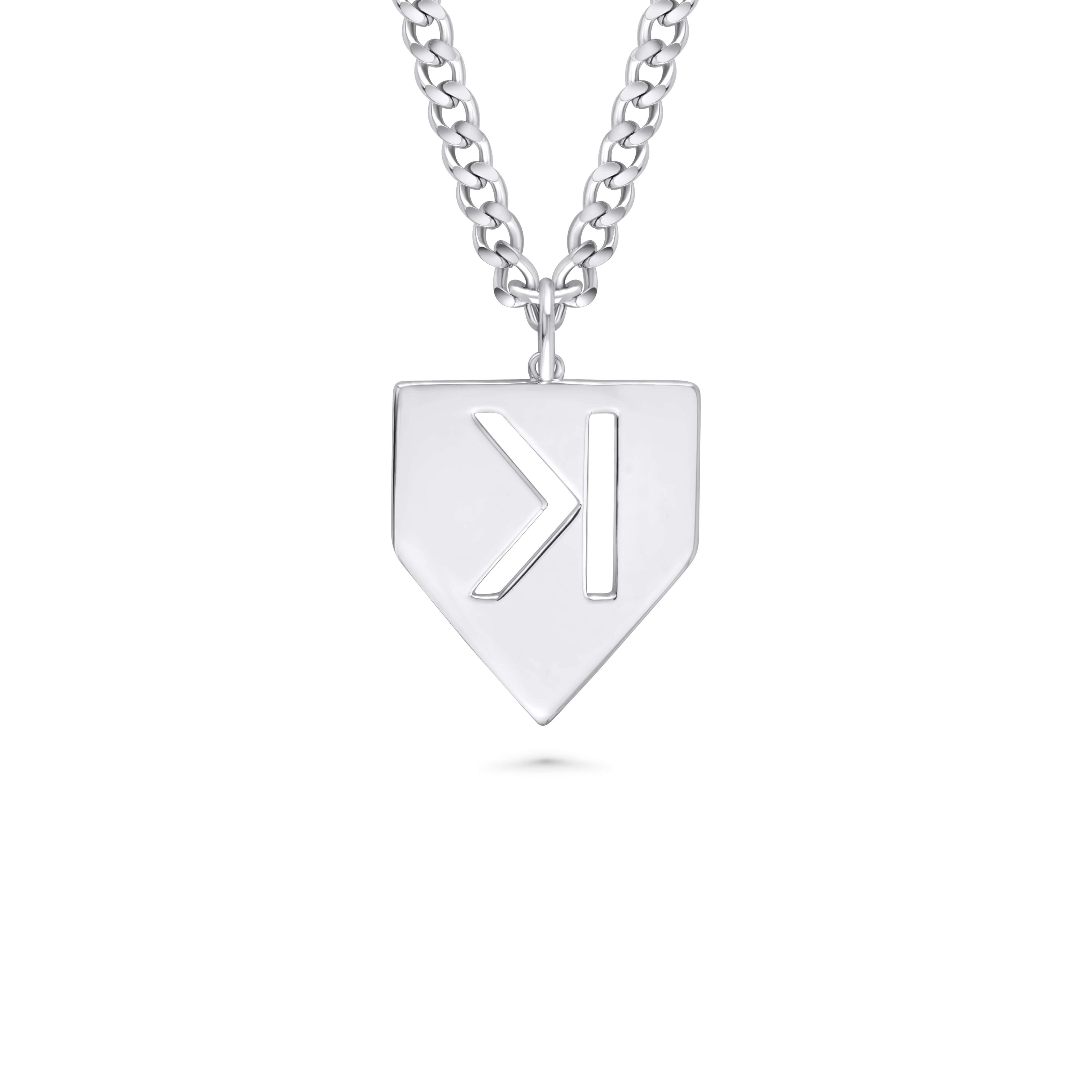 Baseball Pitchers Strikeout Pendant & Chain | Backwards K