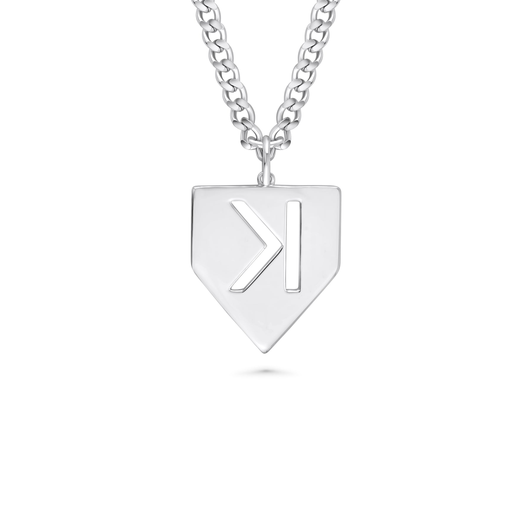 Baseball Pitchers Strikeout Pendant & Chain | Backwards K