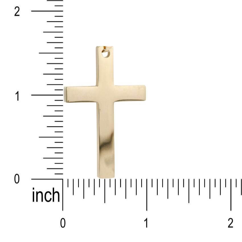 Stainless Steel Cross Necklace | Gold Stainless Pendant