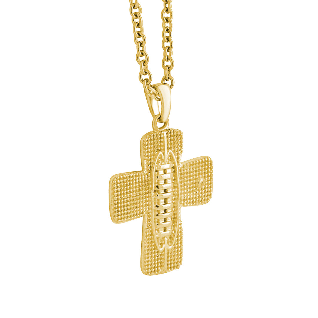 Blitz Football Cross Necklace