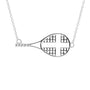 Love All Sideways Tennis Cross Necklace