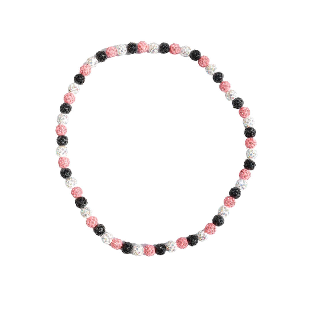 Collana Baseball Power Energy Sports – Cristallo E Perline Rosse E Nere Con Fulmine - Foto 3