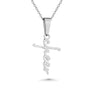 Cheer Script Cross Necklace