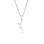 Cheerleader Cross Pom Pom Necklace