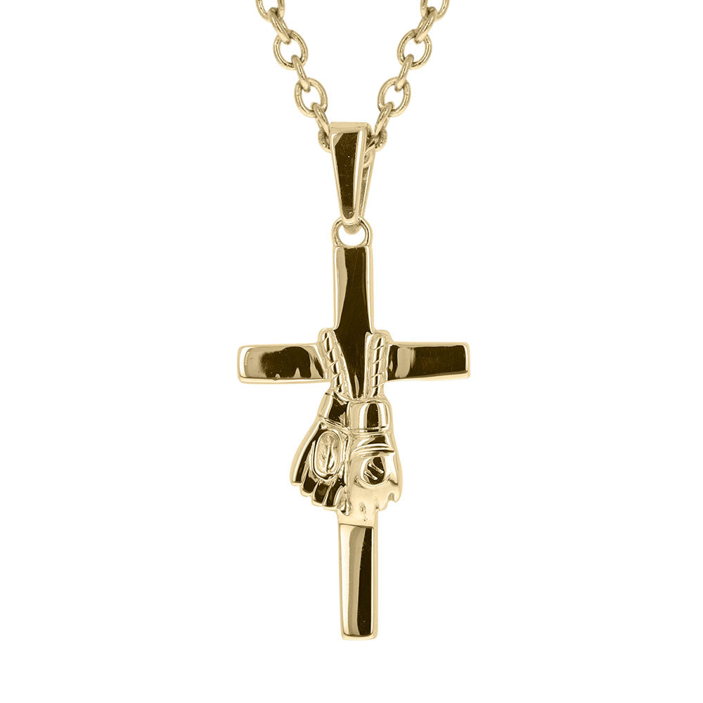 MMA Glove Cross Necklace