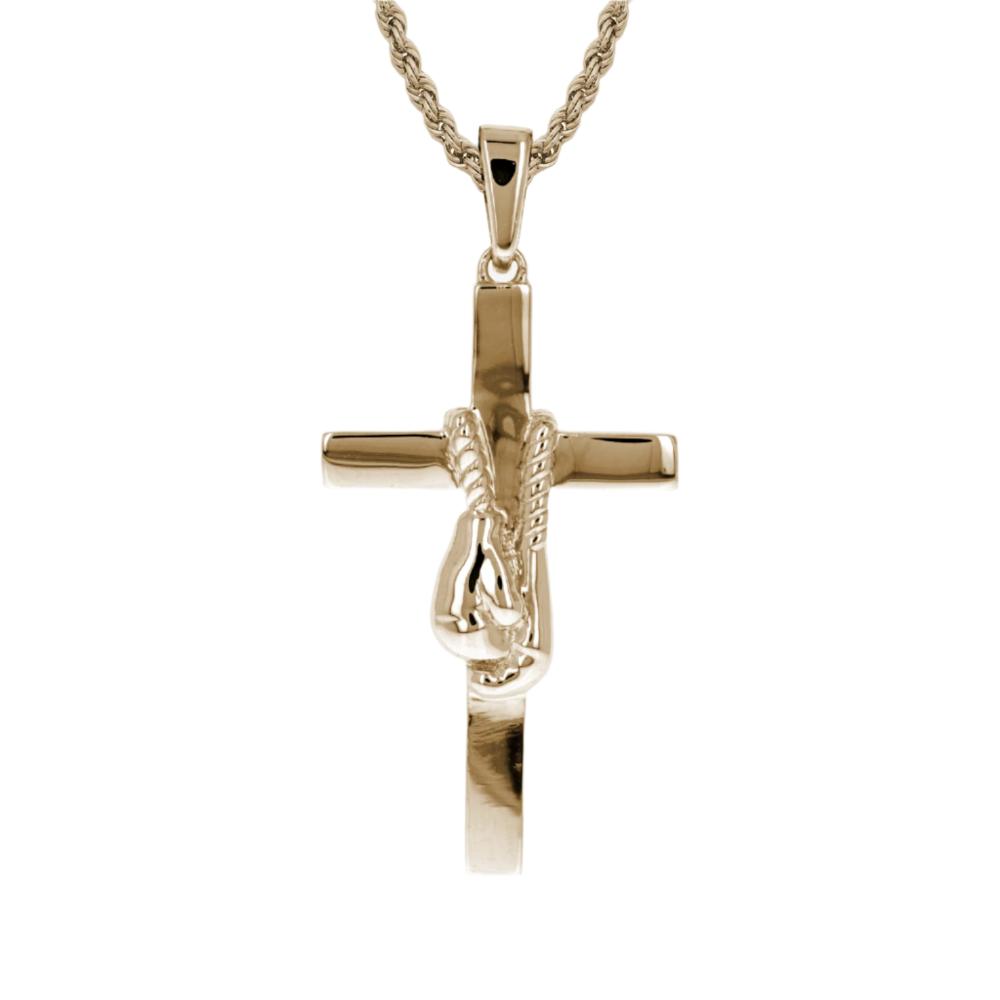 Boxing Gloves Cross Necklace AIF