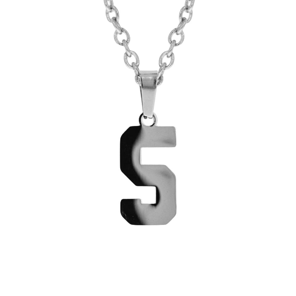 Jersey Number Necklace Stainless Steel All In Faith