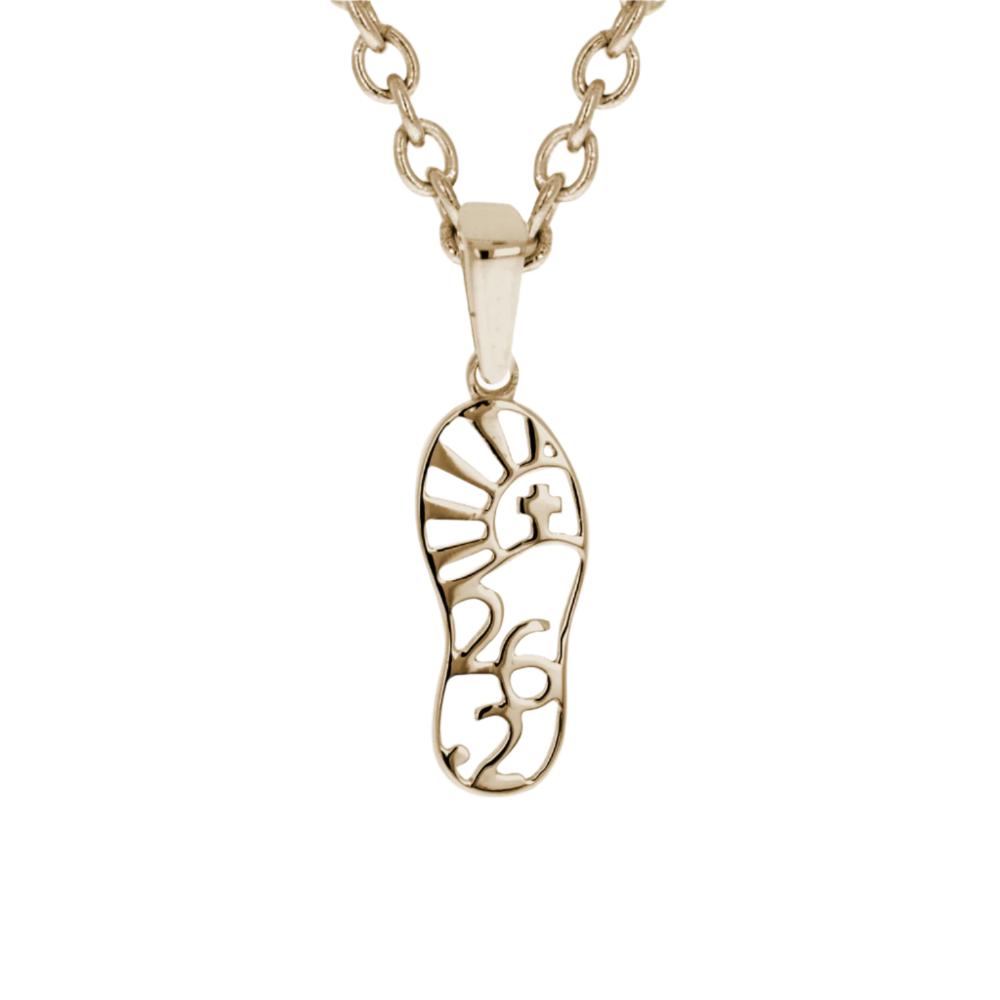 Gold Mini 26.2 Marathon Running Necklace