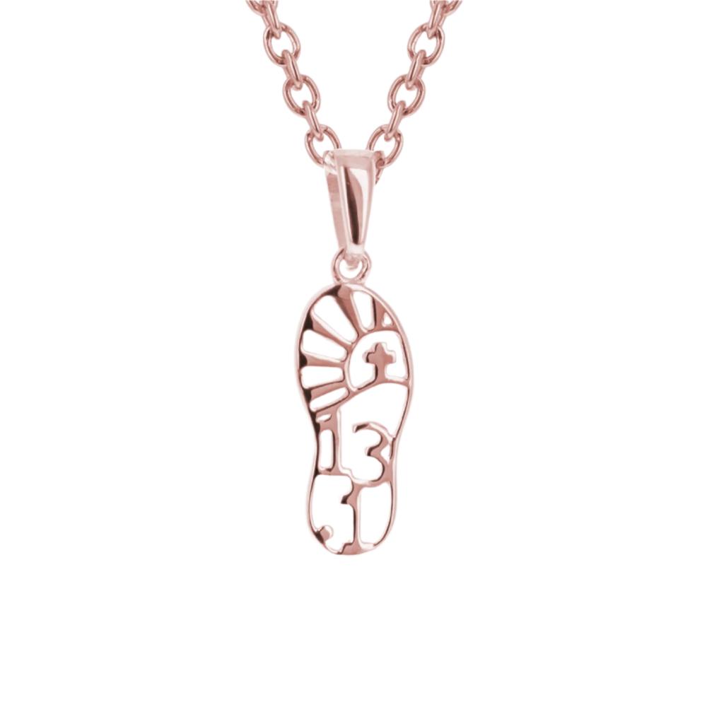 Gold Marathon Necklace | 14k Gold | 10K Gold | 13.1 Mile Half Marathon Pendant
