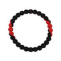 Red & Black Baseball Bracelet | Baseball Power Bracelet