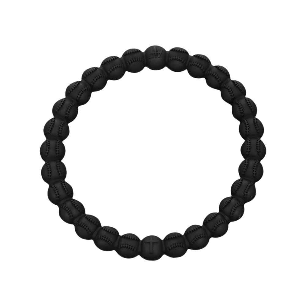 Baseball Bracelet | Baseball Power Bracelet | Black Baseball Bracelet