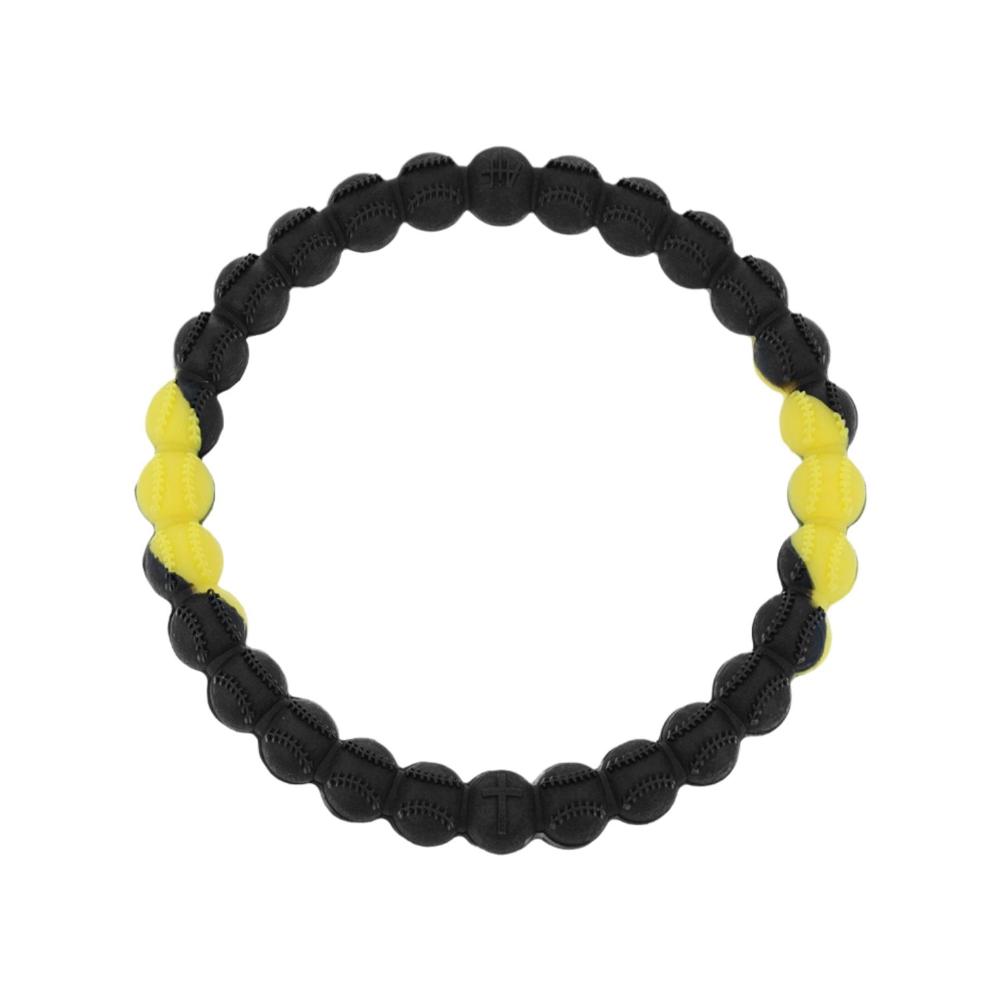 Baseball Power Bracelet Yellow And Black