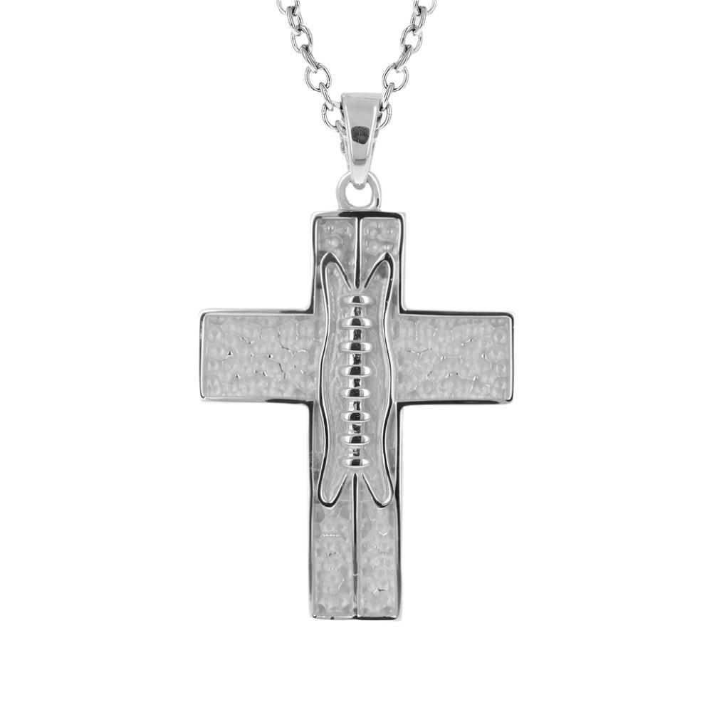 Stainless Pigskin Football Cross