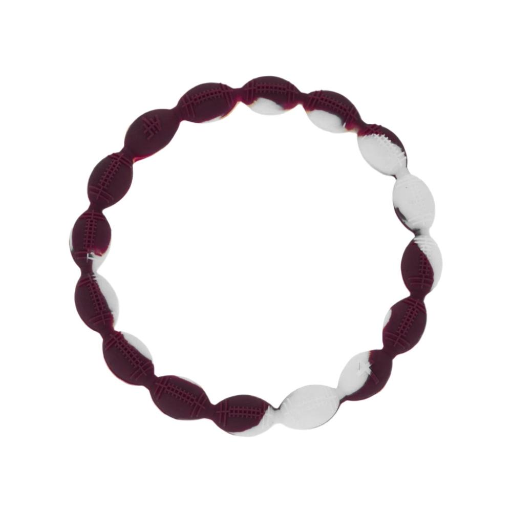 Football Power Bracelet Maroon And White