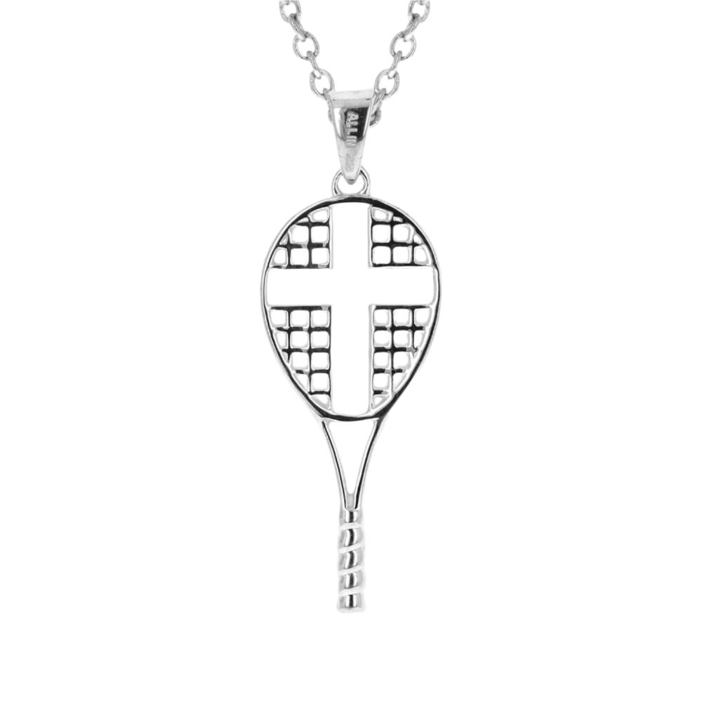 Gold Mini Love All Tennis Cross