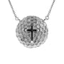 Golf Ball Cross Necklace | Sterling Silver | Golf Cross Pendant