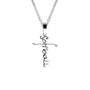 Softball Cross Necklace | Gold