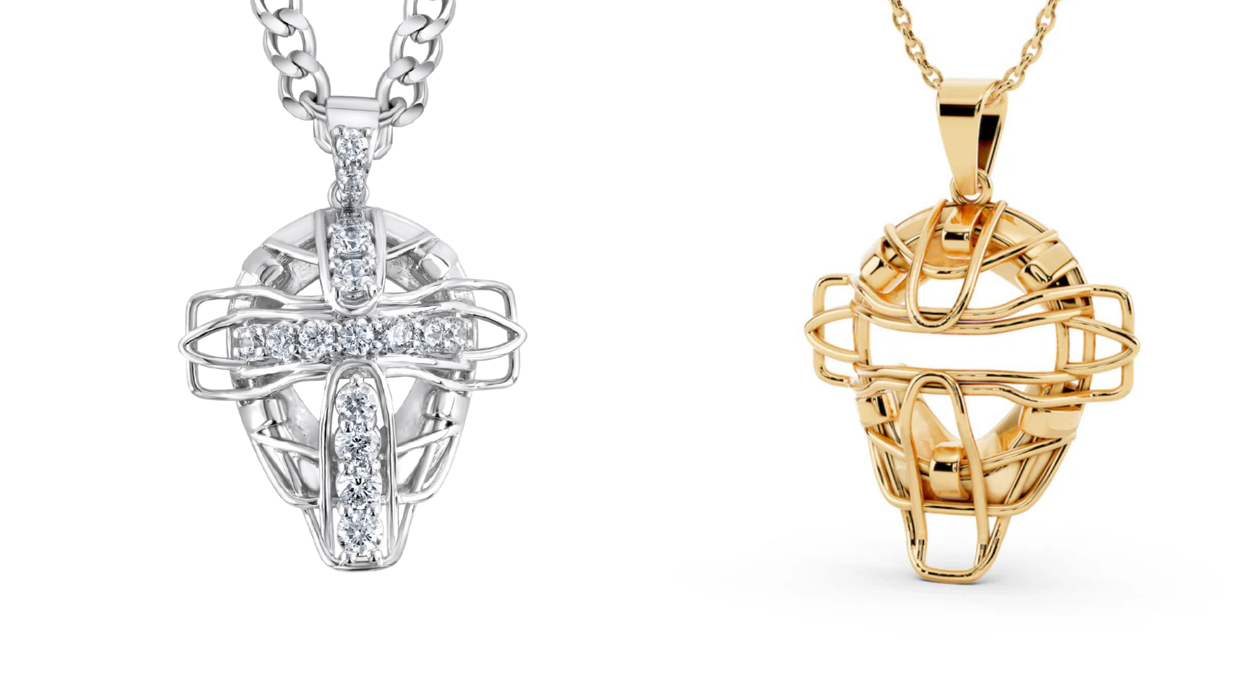 Christian Baseball Catchers Masks Necklaces & Jewelry