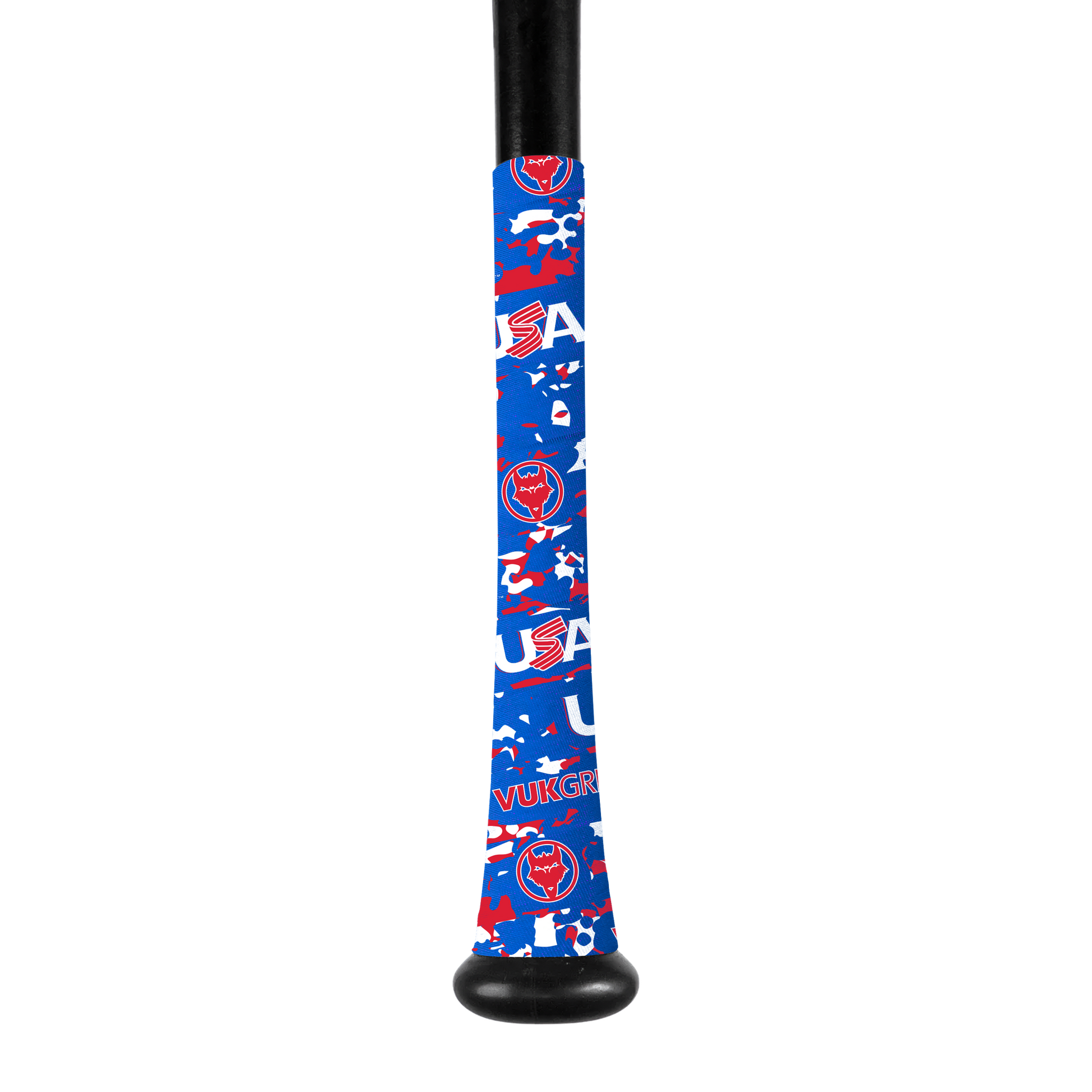 USA Baseball Bat Grip Tape Collection featuring red and blue Team USA design on a bat grip.