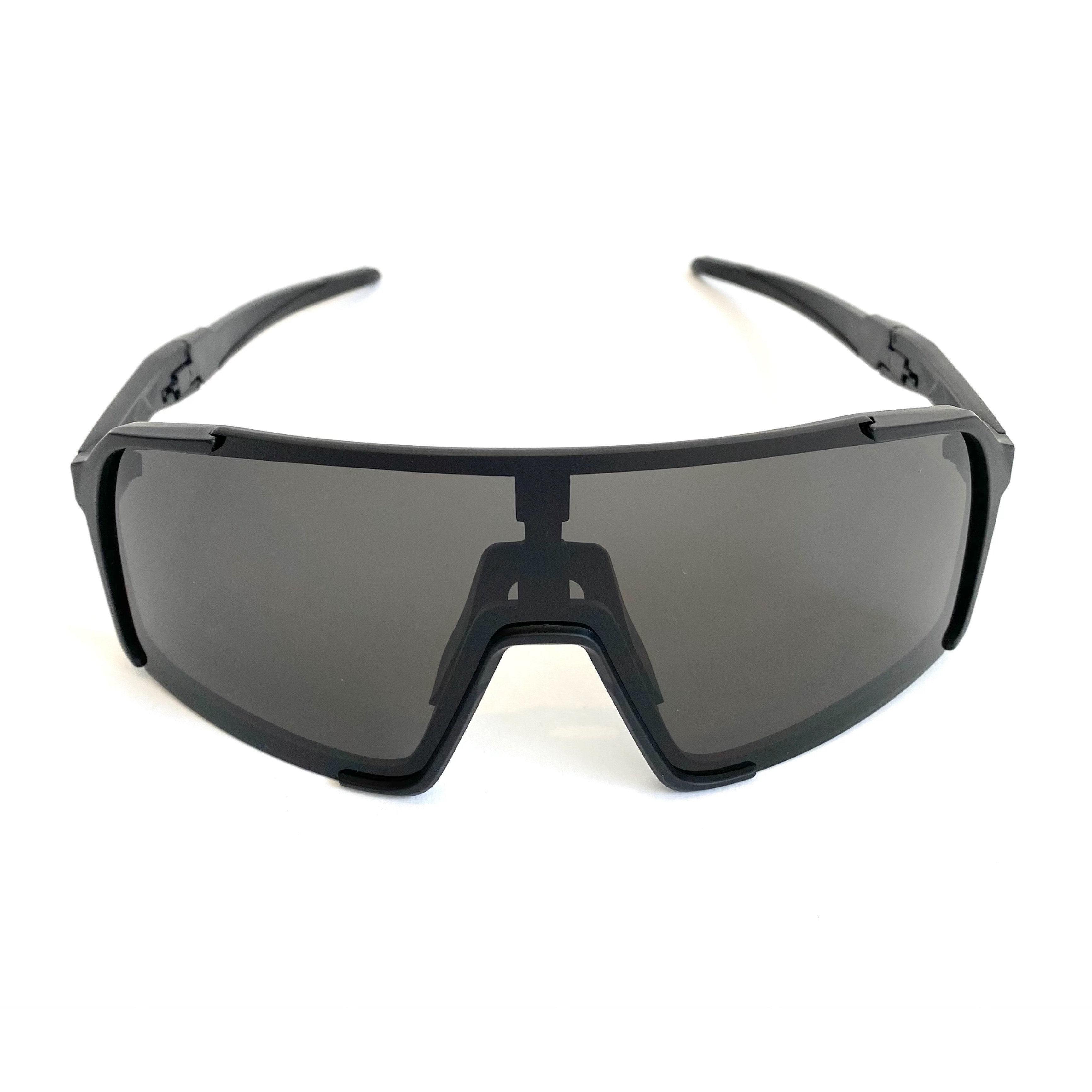 Diamond Krew Closer Polarized Baseball Sunglasses | alternate view of black frame and polarized lenses
