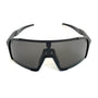 Diamond Krew Closer Polarized Baseball Sunglasses | alternate view of black frame and polarized lenses