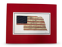 Nebraska Baseball Artwork - Made from Reclaimed Baseballs, featuring a baseball-themed depiction of Nebraska shaped like a flag.