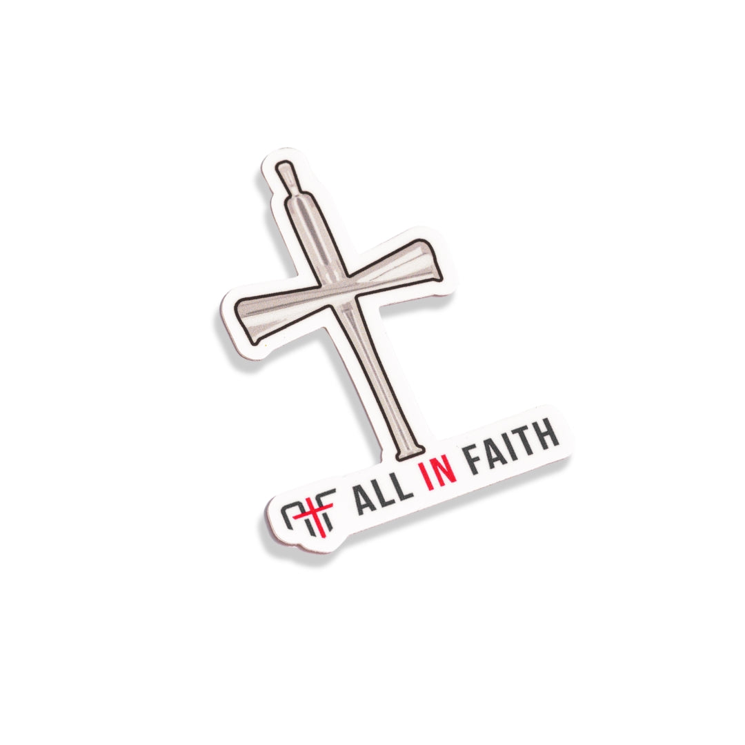 Five Tool Original Baseball Bat Cross Decal / Sticker