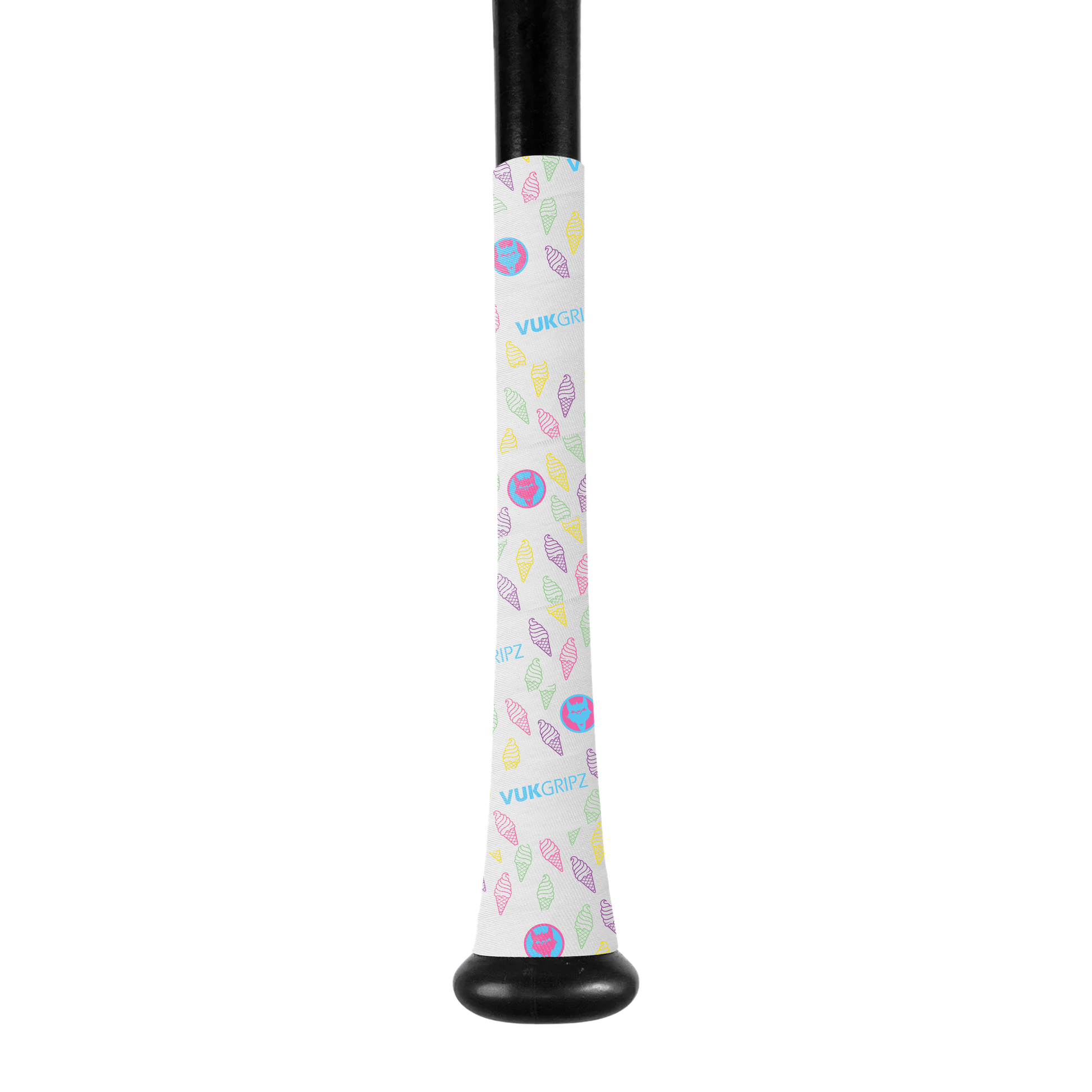 Ice Cream Bat Grip Tape with colorful ice cream cone design for ultimate grip and performance in fastpitch.