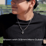 Person wearing a All In Faith Youth baseball catchers mask necklace in silver