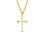 Athlete's Cross | Weightlifting Necklace | Barbell Necklace | Yellow Gold