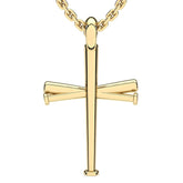Five Tool Baseball Original Baseball Bat Cross Necklace | Gold 