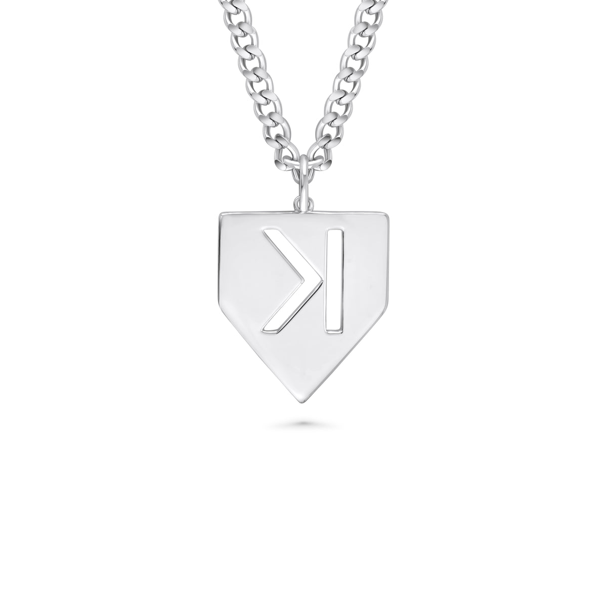 Baseball Pitchers Strikeout Pendant & Chain | Backwards K