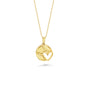 Softball Heart Necklace - Gold