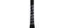 Black Bat Grip Tape with White Designs on a baseball bat.