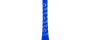 Blue Bat Grip Tape with White featuring a cool blue design on a bat handle for optimum grip and performance.