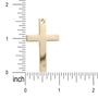 Stainless Steel Cross Necklace | Gold Stainless Pendant