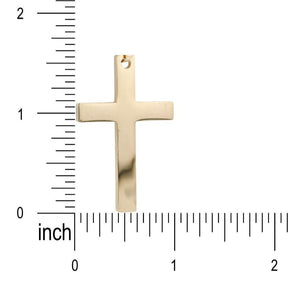 Stainless Steel Cross Necklace | Gold Stainless Pendant