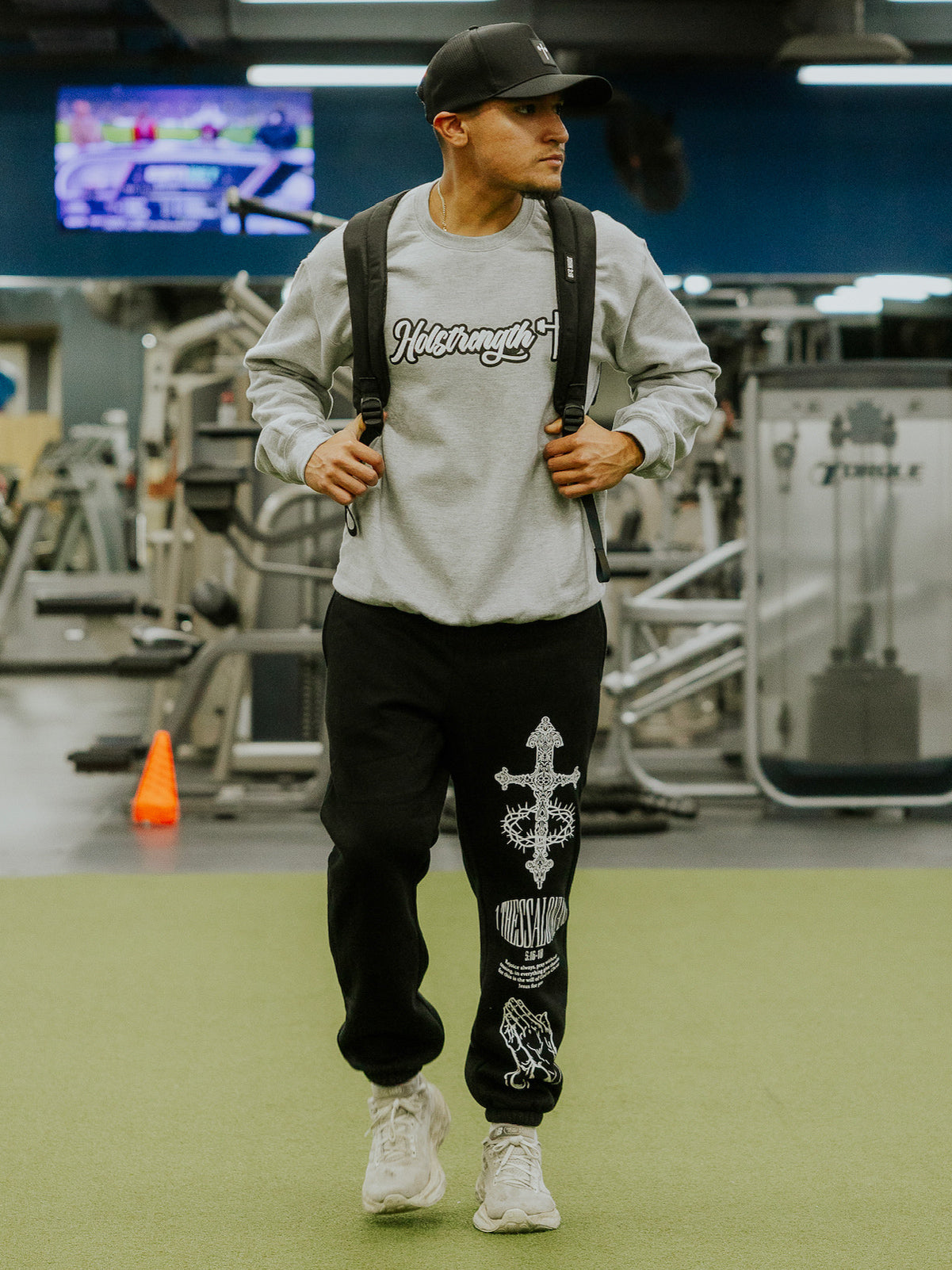 Puff Print Vintage Crew