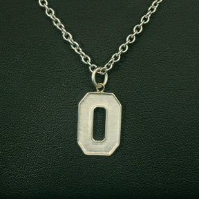 Custom Jersey Number Necklace | Sterling Silver | Ready To Ship | 0