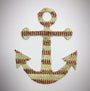 The Anchor Original Artwork - Made from Actual Used Baseballs, featuring a unique anchor design with baseball stitching.