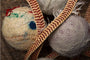 Home and Heart Original Baseball Art
