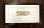 Puerto Rico Original Artwork - made from actual used baseballs, handcrafted by artist Nathan Rueckert, framed and matted.
