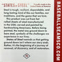 Baseball Ornament - Baseball Stitches Inside Texas “STEEL UNITED" Christmas Ornament