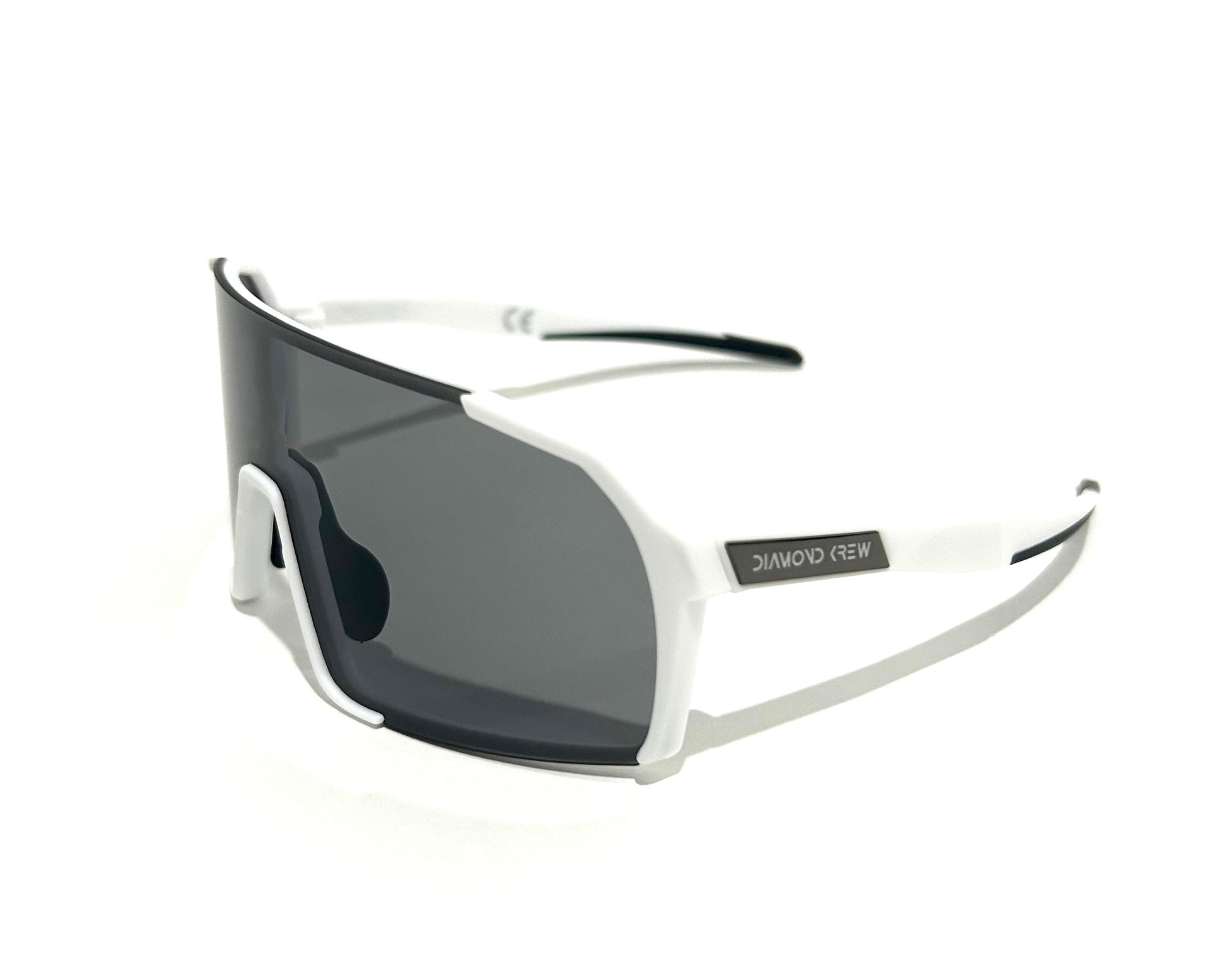 Diamond Krew Starter Youth Baseball Sunglasses | white frame product view