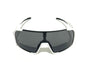 Diamond Krew Starter Youth Baseball Sunglasses | alternate view of white frame and lenses