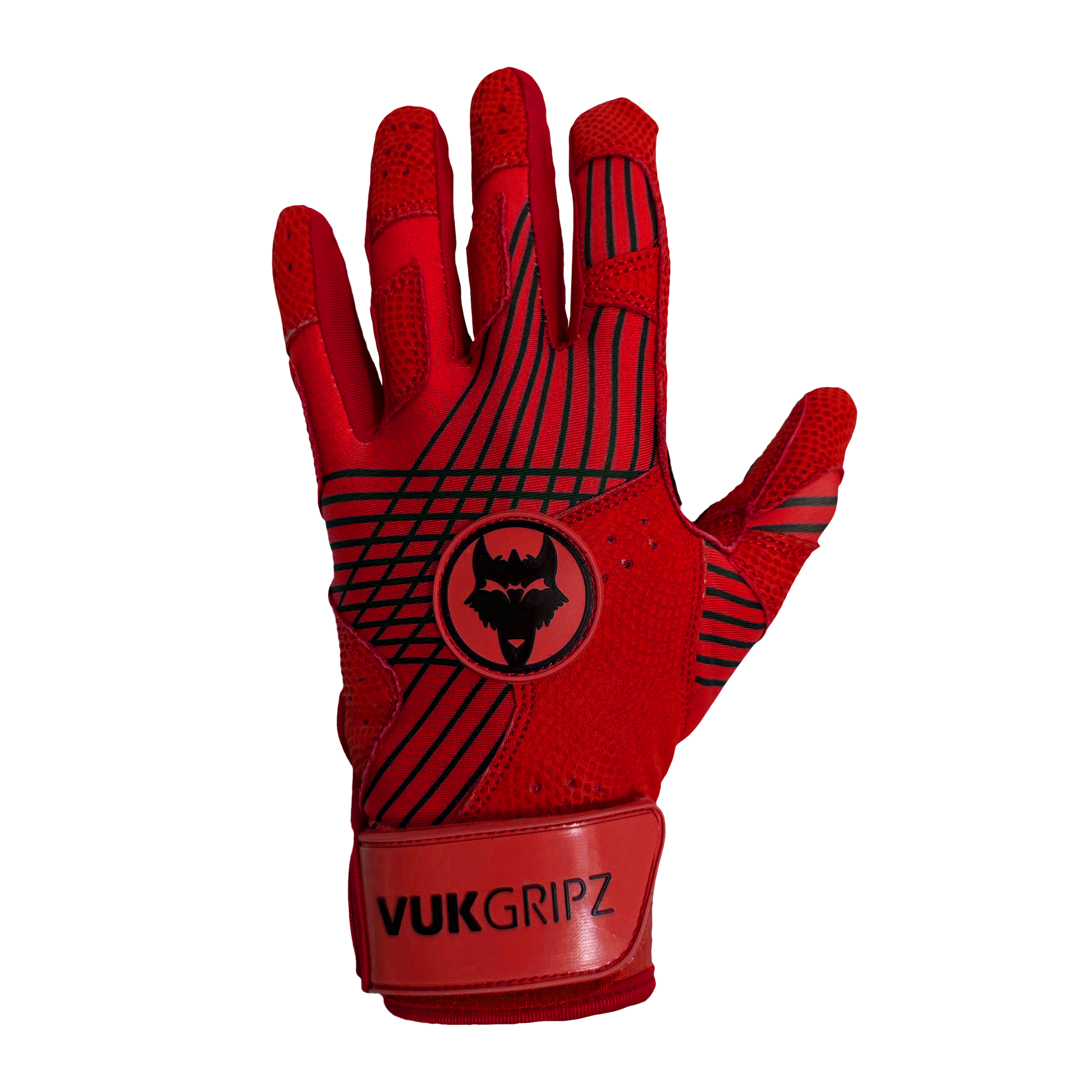 VukGripz Prowler Red Batting Gloves