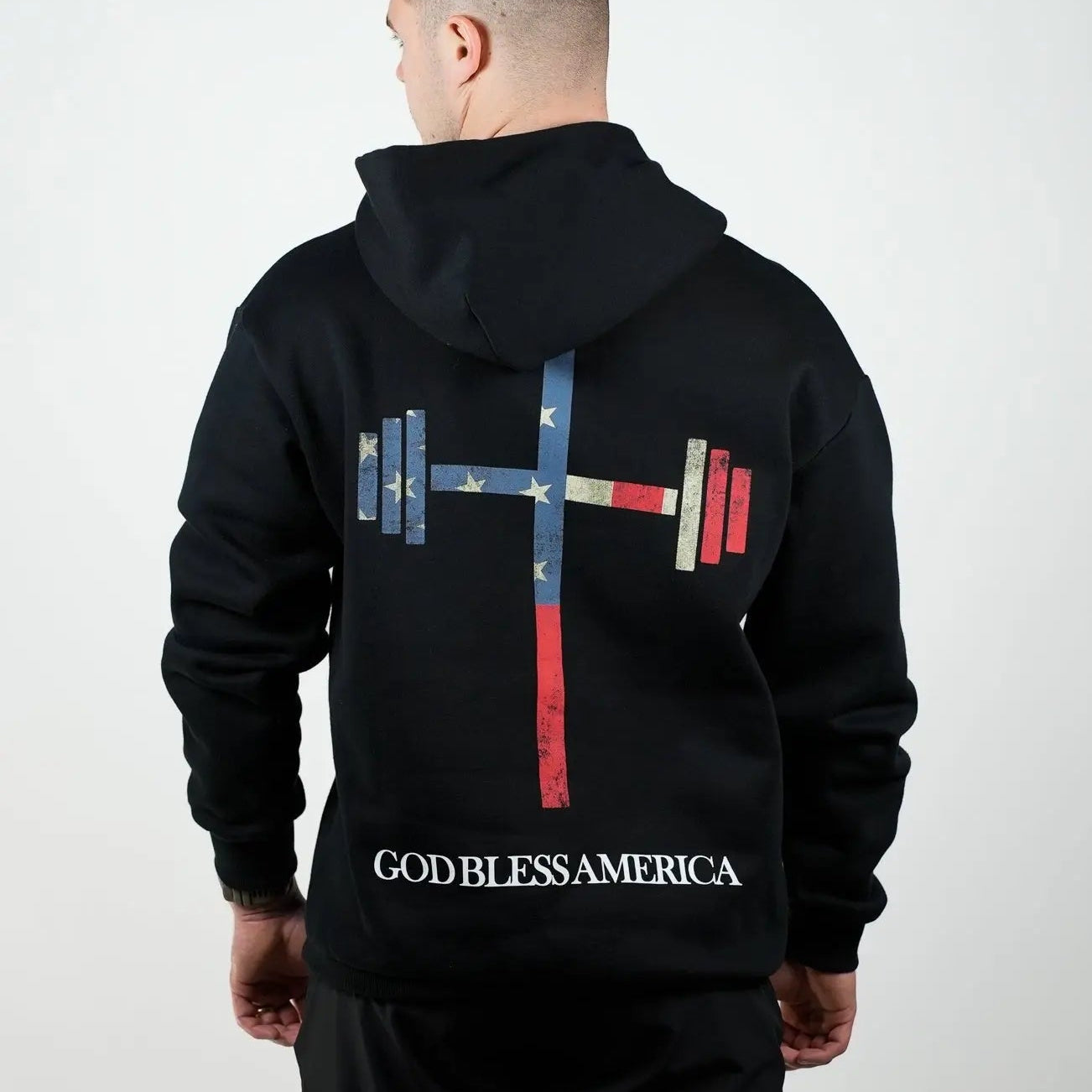 HolStrength God Bless America Hoodie black