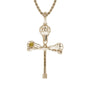  Cross Check Lacrosse Necklace | Gold | Lacrosse Pendant
