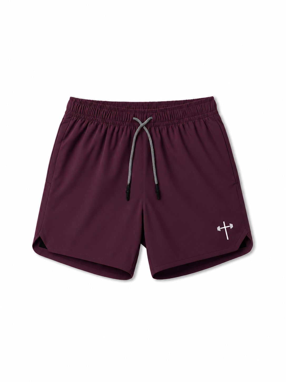 HolStrength maroon Active Liner Shorts 7"